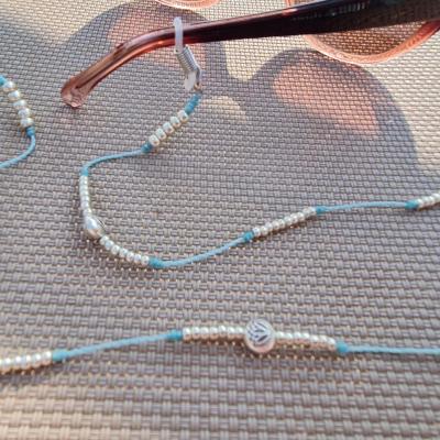 Chaine lunettes ocolia lotus turquoise 42 2 10
