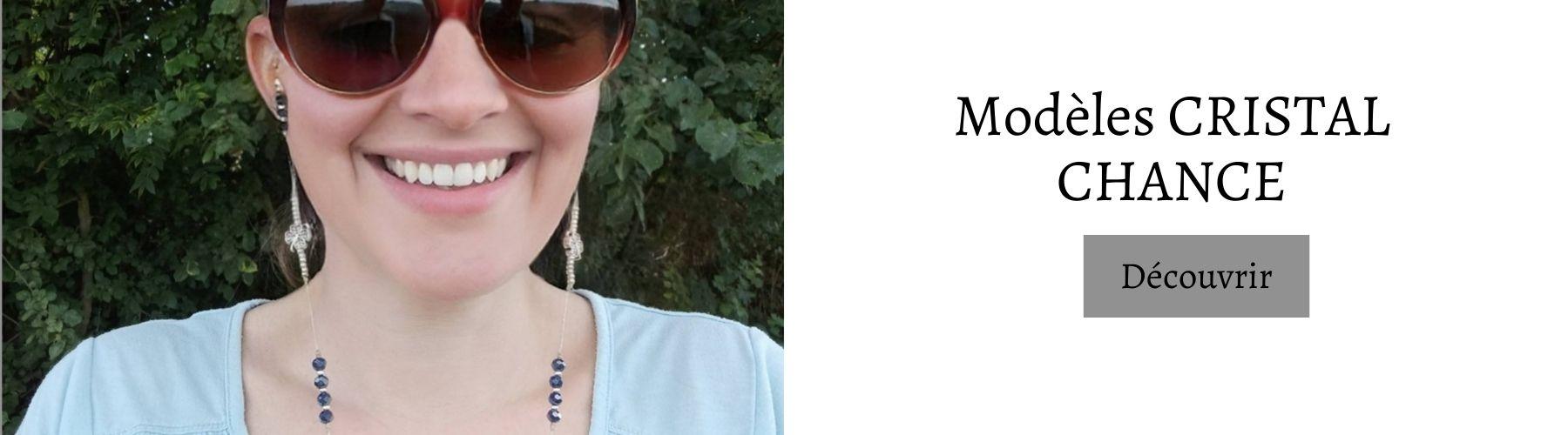 Chaines de lunettes modeles cristal chance