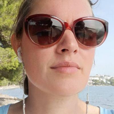 Chaîne pour écouteurs sans fil (compatible Airpods), lunettes et masque CRISTAL TOSSA  gris, violet et argent
