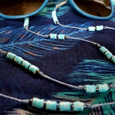 Chaîne de lunettes ALARO bleu jeans, bleu et bleu clair
