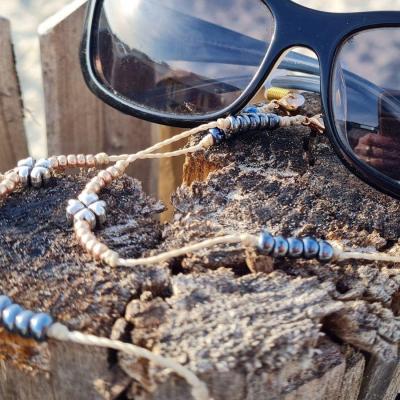 Chaîne de lunettes CROIX bleu