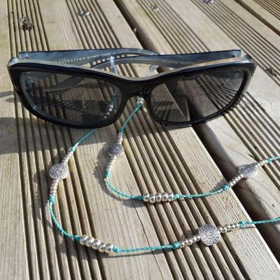 Chaîne de lunettes SOLLER turquoise et argent