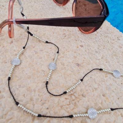 Chaîne de lunettes SOLLER noir et argent