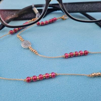 Chaîne de lunettes SOLLER  II rose