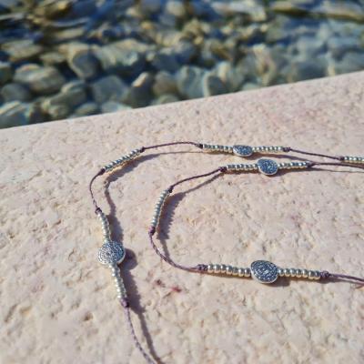 Chaîne de lunettes SOLLER lilas et argent