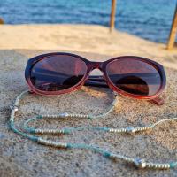 Chaine lunettes ocolia lotus turquoise 42 2 15