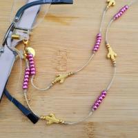 Cordon lunettes ocolia cactus dore rose 62 4 4