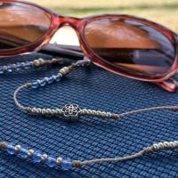 Cordon lunettes ocolia cristal cosmos bleu clair 83 4 1