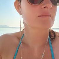 Cordon lunettes ocolia cristal cosmos bleu clair 83 4 6