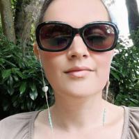 Cordon lunettes ocolia cristal feline vanille vert 118 1 4