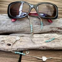Cordon lunettes ocolia cristal feline vanille vert 118 1 8