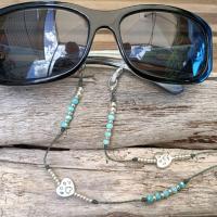 Cordon lunettes ocolia cristal feline vanille vert 118 2 5
