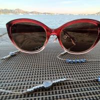 Cordon lunettes ocolia cristal formentor bleu argent 98 4 7