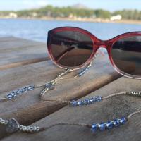 Cordon lunettes ocolia cristal formentor bleu argent 98 4 9