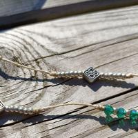 Cordon lunettes ocolia cristal rhodes vert argent 97 1 3