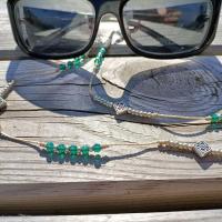 Cordon lunettes ocolia cristal rhodes vert argent 97 1 5
