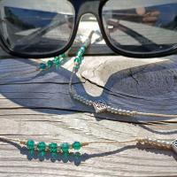Cordon lunettes ocolia cristal rhodes vert argent 97 1 6