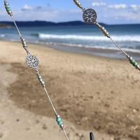 Cordon lunettes ocolia mandala turquoise argent 68 3 1