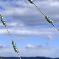 Cordon lunettes ocolia mandala turquoise argent 68 3 4